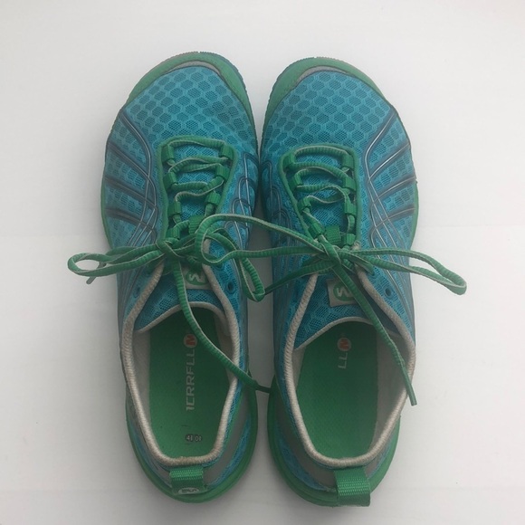 Merrell Shoes - Merrell performance sneakers in blue and green with pull tabs